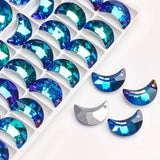 Breloques Lune en Verre, Lot de 20