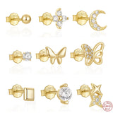 Clous d'Oreilles Étoile couleur argent