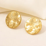 Boucles d'Oreilles Soleil Lune Étoile (Lot de 6)