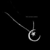 Collier Lune et Étoile en argent