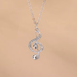 Collier Croissant de Lune Licorne Argenté