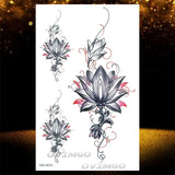 Tatouage Temporaire Henné Lotus Noir