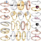 Bague Fleur couleur argent Zircons Ajustable
