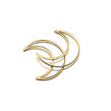 Breloques Croissant de Lune Évidé (lot de 10)