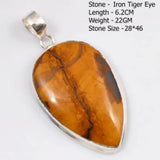 Pendentif Pierre de Lune Goutte, Monture Argentée
