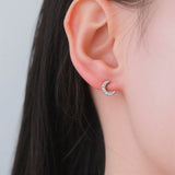 Clous d'Oreilles Croissant de Lune Dorés