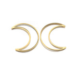 Breloques Croissant de Lune Évidé (lot de 10)