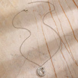 Collier lune et soleil en zircon