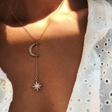 Collier Lune Multirang Doré