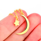 Collier Lune <br> Double Rang (Argent)