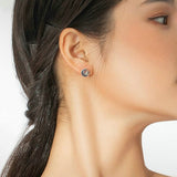 boucle d'oreille lune chat