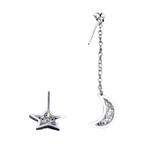 Boucle d'oreille toile lune