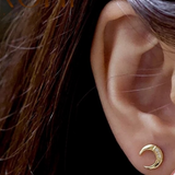 Boucle d'oreille croissant de lune