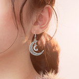 Boucle d'oreille croissant de lune