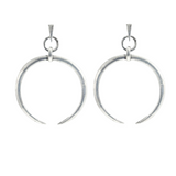 Boucle d'oreille lune fine