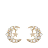 Boucle d'oreille croissant de lune