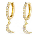 Boucle d'oreille demi-lune