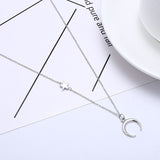 collier corne de lune vers le bas