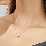 Collier croissant de lune avec étoile