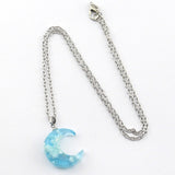 collier demi-lune labradorite