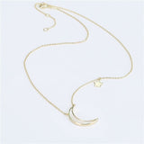 collier lune nacre