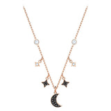 collier demi-lune noire
