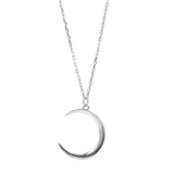 collier lune argent