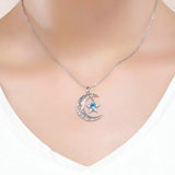 collier demi-lune-argent