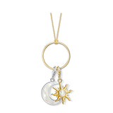 collier lune et soleil or