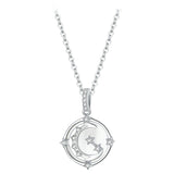 collier lune femme constellation en argent