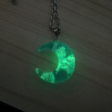 collier lune fluo labradorite