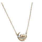 collier lune romantique