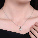 collier lune rond et étoiles
