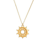 collier lune soleil
