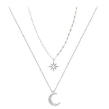 collier lune vintage