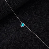 collier pierre de lune classique rond