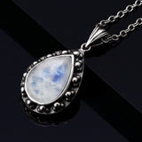 collier pierre de lune goutte
