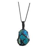 collier pierre de lune labradorite