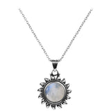 collier pierre de lune soleil