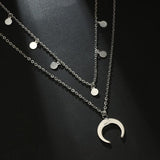 Collier lune en corne