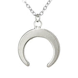 Double collier lune en corne