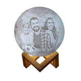 lampe lune photo personnalisée