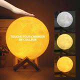 moon lampe avec trois couleurs