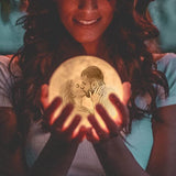 lampe lune 3D avec photo custimisée