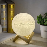 lampe moon avec texte personnalisé