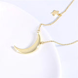 pendentif demi-lune nacre