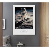 l'astronaute apollo marche sur la lune