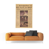 Tableau lune des premiers homme à marcher sur la lune