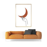 Tableau nordique croissant de lune