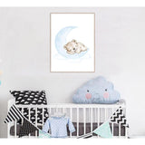 Tableau lune pour enfant